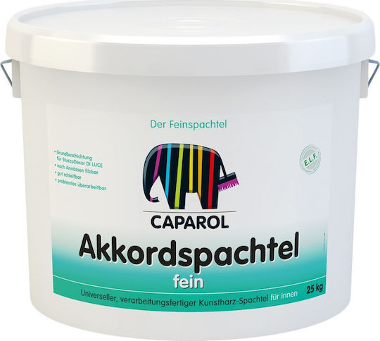 Caparol Fein Akkordspachtei General Purpose Filler Acrylic Putty Spatula White 25kg