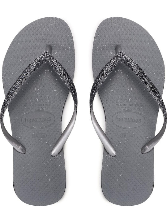 Havaianas Slim Sparkle II Σαγιονάρες Steel Grey