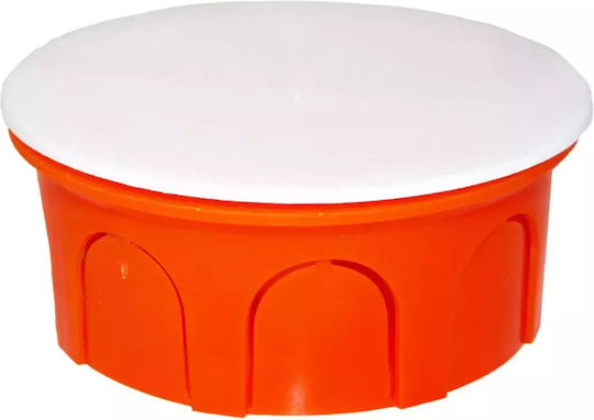 Courbi Cutie electrică îngropată Ramificare Instalații electrice interne (Φ72x30mm) în culoarea Portocaliu