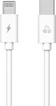 Powertech USB-C zu Lightning Kabel 20W Weiß 1m (PTR-0092)