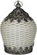 Inart Lantern Decorative Lamp Lattern White