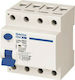 Gacia Phase 4-Pole Earth Leakage Relay 25A 400V 4Χ25Α 6KA 30mA Type A