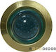 Aca Round Metallic Recessed Spot with Socket GU10 Gold