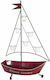 Marhome Plant Stand Metal Red 105cmx45cmx165cmcm.