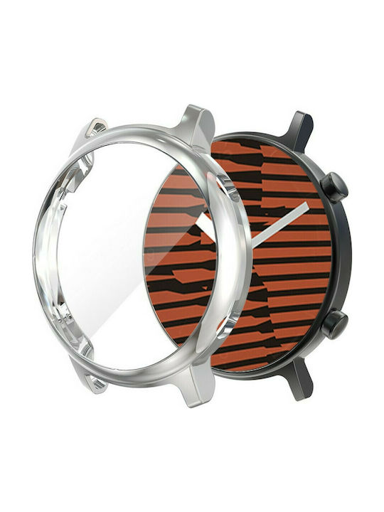 Carcasă de Plastic cu Sticlă în culoarea Argintiu pentru Huawei Watch GT2 42mm -> Huawei Watch GT2 42mm