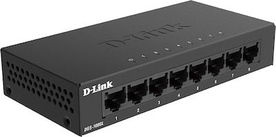 D-Link DGS-108GL Unmanaged L2 Switch με 8 Θύρες Gigabit (1Gbps) Ethernet