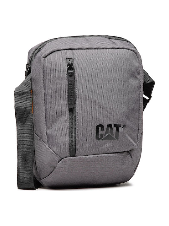 CAT Project Ανδρική Τσάντα Ώμου / Χιαστί σε Γκρι χρώμα