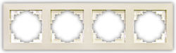 Adeleq Switch Frame 4 Positions Horizontal Installation in Beige Color 15-0332