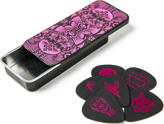 Dunlop Guitar Picks I Lovedust Magenta Pick Tin Thickness 0.88mm Set 6pcs