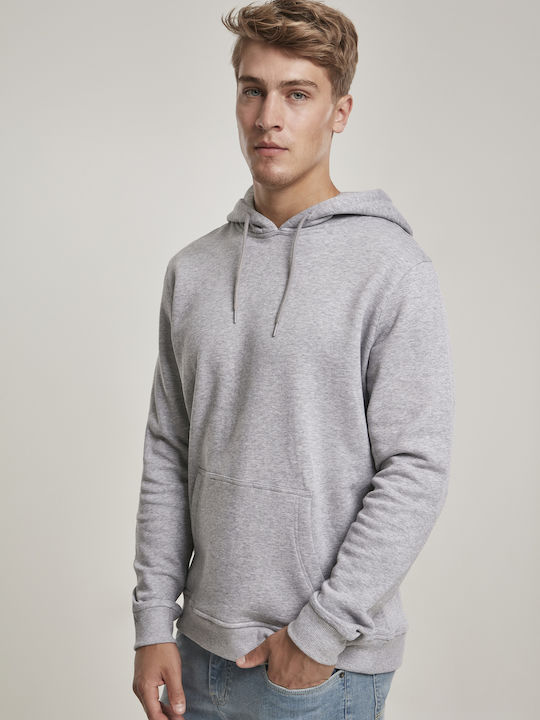 Urban Classics TB3086 Herren Sweatshirt Jacke mit Kapuze und Taschen Gray