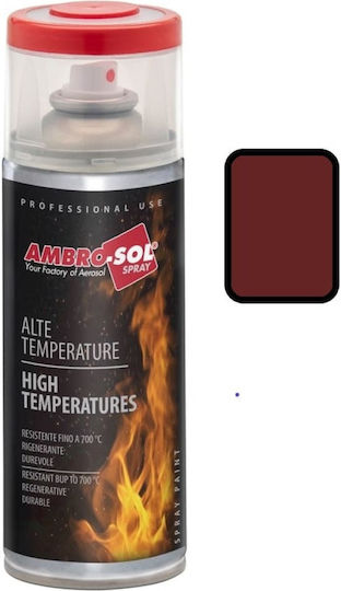 Ambro-Sol Σπρέι Βαφής High Heat Υψηλής Θερμοκρασίας Κόκκινο Κόκκινο 400ml