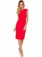 Numoco Midi Dress Sleeveless Red