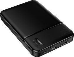 Maxlife MXPB-01 Power Bank 5000mAh with 2 USB-A Ports and USB-C Port Black Maxlife MXPB-01 Power Bank 5000mAh with 2 USB-A Ports and USB-C Port Black
