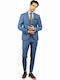 Fragosto Custom Fit Suit - Light Blue