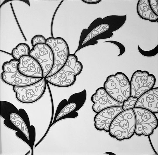 Wall Wallpaper White Rose White 1000x53cm
