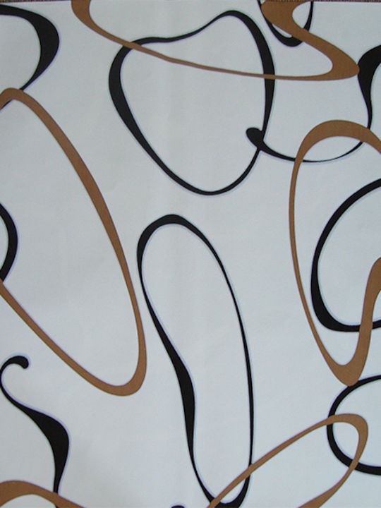 Wallpaper Brown Shapes Brown L1000xW53cm