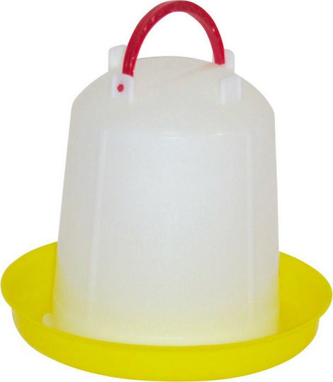 Biofan Plastic Alimentator de apă pentru Găini și Păsări cu Capacitate 4lt 28x28x25cm.