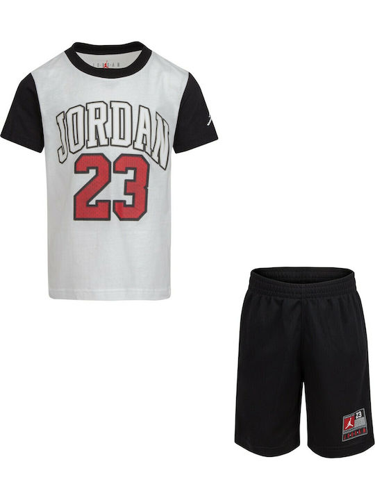 Παιδικό Σετ με Σορτς Dri-Fit Καλοκαιρινό 2τμχ Λευκό Flight