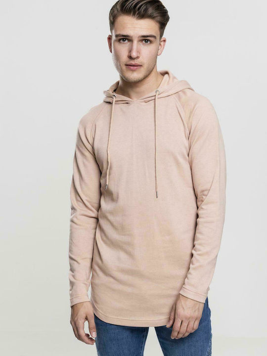 Urban Classics TB1779 Men's Sweatshirt with Hood Light Rose