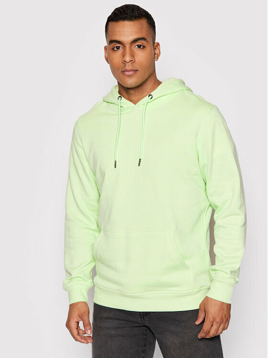 Urban Classics Men's Sweatshirt with Hood & Pockets Light Mint