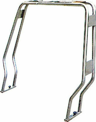 Eval Roll Bar Φουσκωτού Σκάφους Ανοξείδωτο Π106-156xΥ120εκ. Ασημί Χρώμα