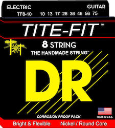 DR Tite-Fit TF8-10 Χορδές 10 - 75" Ηλεκτρικής Κιθάρας DR Tite-Fit TF8-10 Χορδές 10 - 75" Ηλεκτρικής Κιθάρας