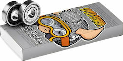 Speed Demons Skate Disco Bearings Silver Abec 5 Bearing Skateboard Bearings (8 pieces)