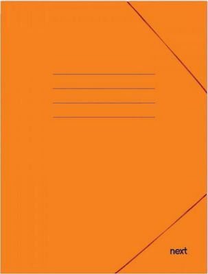 Next Folder with Rubber Band for Paper A4 Orange