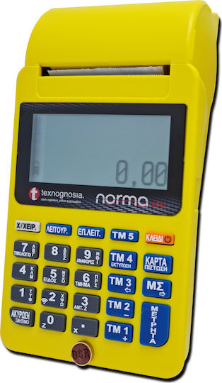 Norma Norma Eco Wifi Tragbare Registrierkasse mit Batterie in Gelb Farbe
