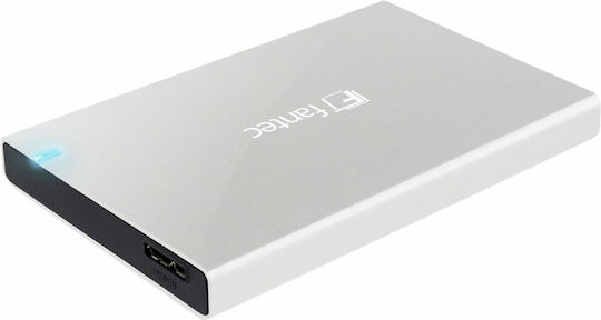 Fantec ALU-25B31 Case for Hard Drive 2.5" SATA III with Connection USB 3.1 Silver