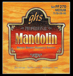 GHS Strings Bright Mandolin Σετ Χορδών Bronze 11 - 40" Loop End Medium GHS Strings Bright Mandolin Σετ Χορδών Bronze 11 - 40" Loop End Medium