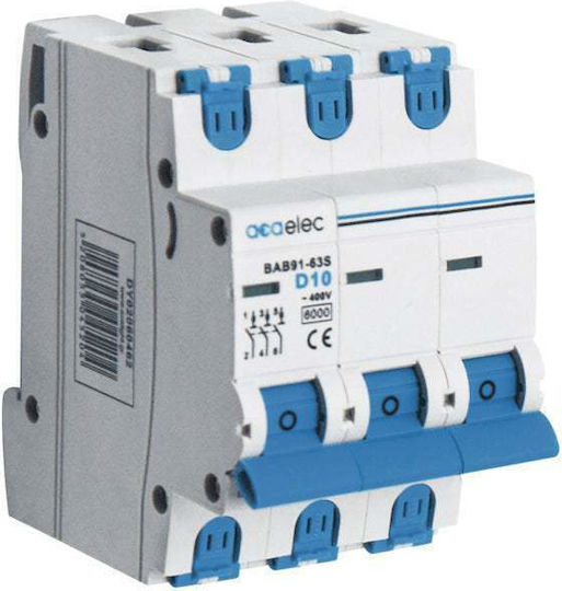 Aca Siguranță automată 10A Tripolară AC DY02060462