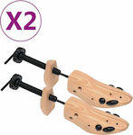 vidaXL Ξύλινο Μασίφ Shoe Stretcher 36/40 4pcs