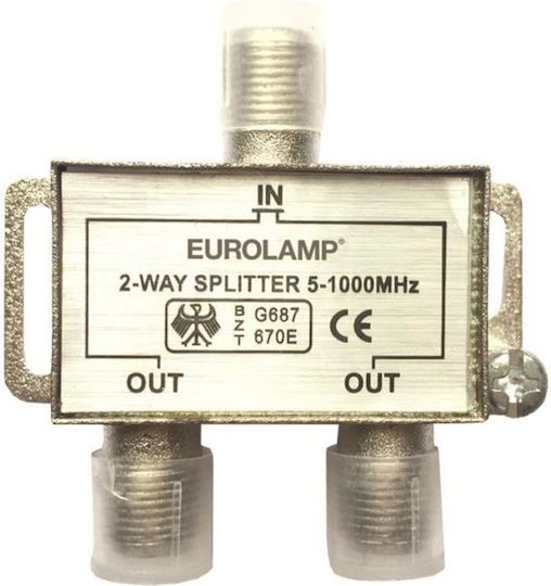 Eurolamp TV F 1/2 Splitter Satellite 147-10120