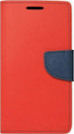 iSelf Fancy Brieftasche Synthetisches Leder Rot (Galaxy A32 5G) BFSAMA32R