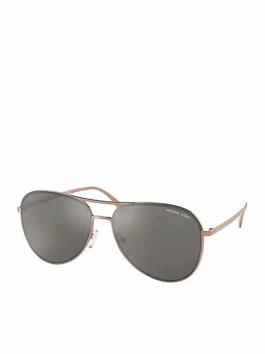 Michael Kors Kona Women's Sunglasses with Rose Gold Metal Frame and Gray Lens MK1089 11086G