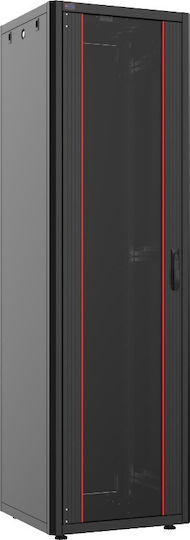 Mirsan Boden Rack-Schrank 42U 60x60x200.4cm Schwarz GTN42U66.01