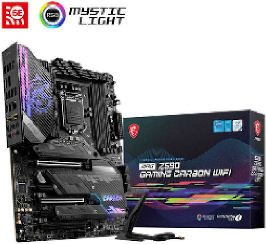 MSI MPG Z590 Gaming Carbon WiFi Mutterplatine ATX mit Intel 1200 Steckdose 7D06-001R