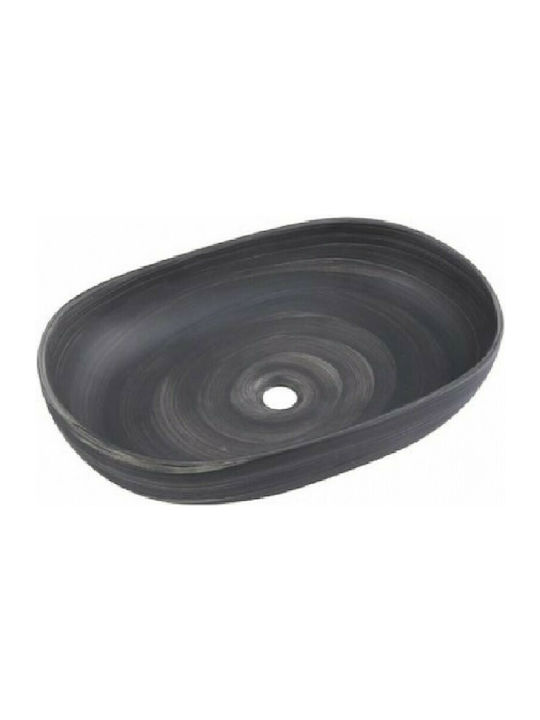 Gloria Alonisos Vessel Sink Porcelain 57x41.5x12.5cm Gray