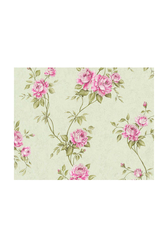 Wallpaper Romantico Green L1000xW53cm