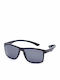 Polareye TR083 Men's Sunglasses with Black Acetate Frame and Black Polarized Lenses