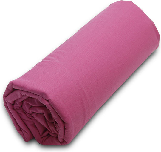 Palatex Bettlaken Super-Doppel mit Gummiband 160x200+20cm. Baseline 9 Fuchsia