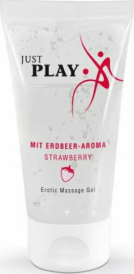 Just Glide Just Play Λιπαντικό Gel Strawberry 50ml