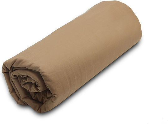 Palatex Baseline Σεντόνι King Size με Λάστιχο 180x200+20εκ. 5 Brown