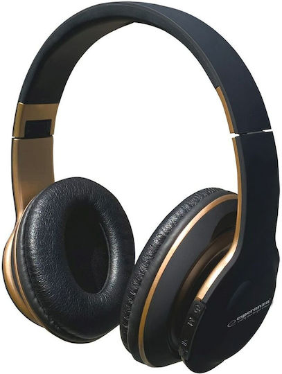 Esperanza EH220 Ασύρματα Bluetooth Over Ear Ακουστικά με 5 ώρες Λειτουργίας Μαύρα