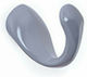 Anartisi Holdback Hook made of Metal Gray 1pcs