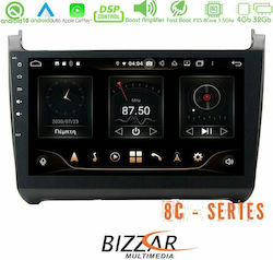 Bizzar U-BL-8C-VW47 Pro Ηχοσύστημα Αυτοκινήτου για VW Polo (Bluetooth/USB/AUX/GPS) με Οθόνη Αφής 9"