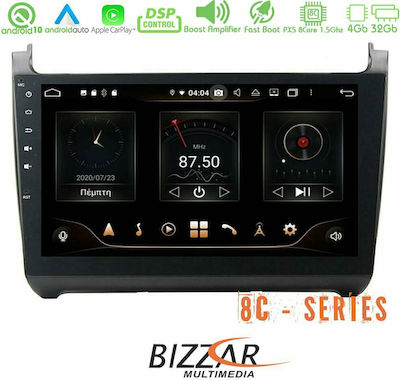 Bizzar U-BL-8C-VW47 Pro Ηχοσύστημα Αυτοκινήτου για VW Polo (Bluetooth/USB/AUX/WiFi/GPS) με Οθόνη Αφής 9"