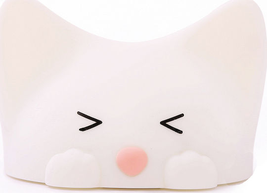Josef Niermann Kids Decorative Lamp Catty Cat with Color Changes White 12x10x7.8εκ. Josef Niermann Kids Decorative Lamp Catty Cat with Color Changes White 12x10x7.8εκ.