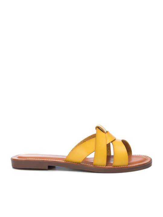 Refresh Women's Flat Sandals In Yellow Colour